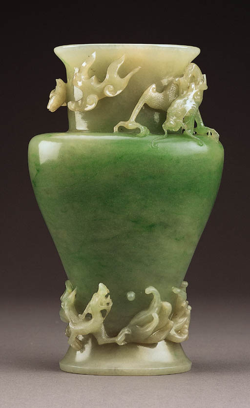 A BRILLIANT JADEITE DRAGON VASE Christie's